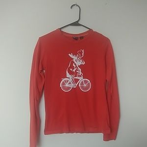 Preppy Moose ona Bike  (S)